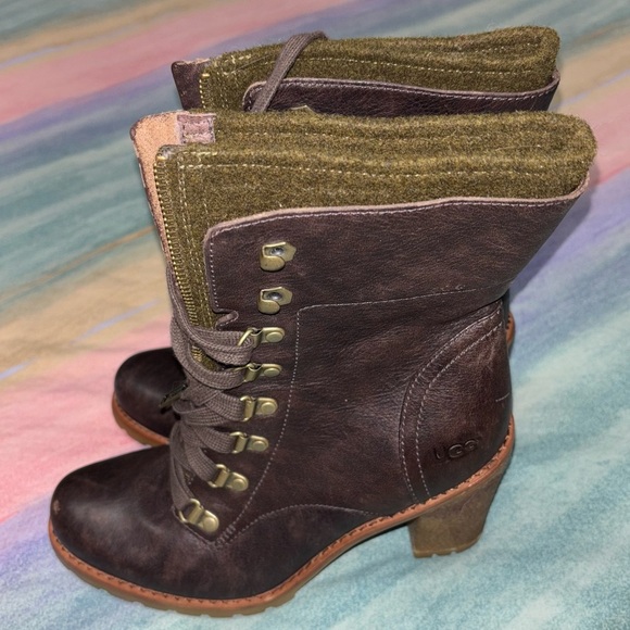 UGG Australia 'Fabrice' High Heel Ankle Boots 7.5 - Picture 1 of 10